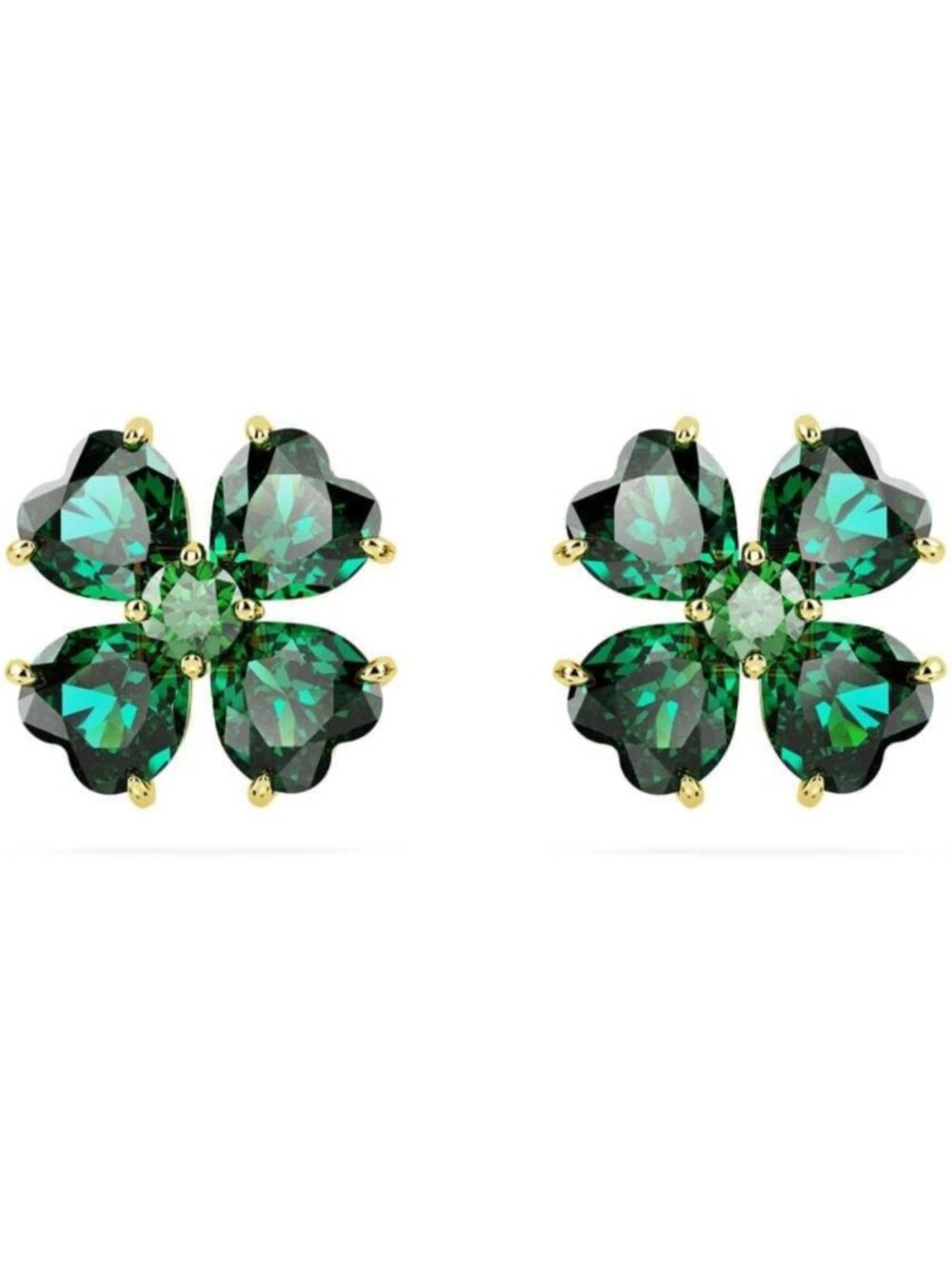 Elegant Clover Crystal Jewelry Set - Dazzling Accessories for Any Occasion